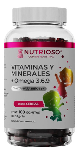 Solanum Vitaminas Y Minerales + Omega 3,6,9 100 Gomitas Sfn