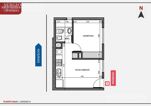Imagen 2 de 14 de Departamento De Un Dormitorio En Venta En Rosario