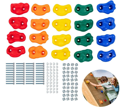 Juego De Soporte De Escalada Para Pared De Escalada 32 Pcs 