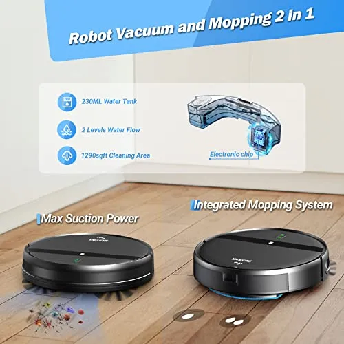 Combinación De Aspiradora Y Mopa Manvins, App/alexa, Aspirad