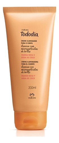 Crema Iluminadora Mango Rosa Tododía Natura Caducidad 04/25 Mango Rosa Y Agua De Coco