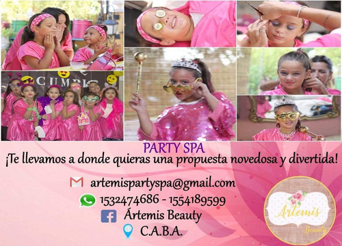 Spa De Nenas Party Eventos Cumpleaños A Domicilio Caba