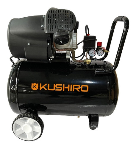 Imagen 1 de 1 de Compresor de aire eléctrico Kushiro K100-4B monofásico negro 220V