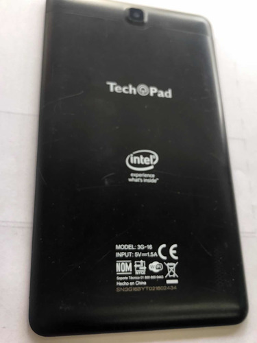 Techpad 3g 16 Tapa Trasera Negra (Usado)