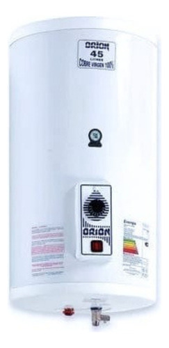 Calefon Termotanque 10 Lts Cobre Orion Color Blanco