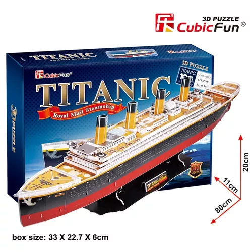 Puzzle 3d Barco Titanic Cubicfun