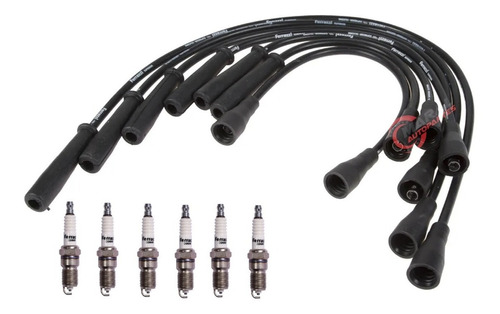 Kit 6 Cables + 6 Bujias Ford F100 3.6 Maxecono