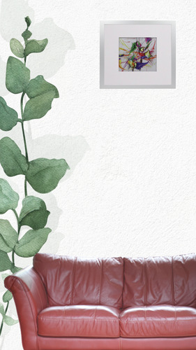 Lamina Moderna 50x50 Cms Figura Blanco