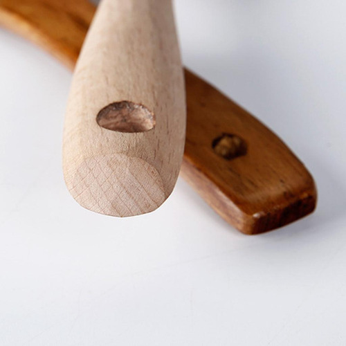 6 X 3xcucharón De Sopa De Madera De Paleta De 6 Piezas