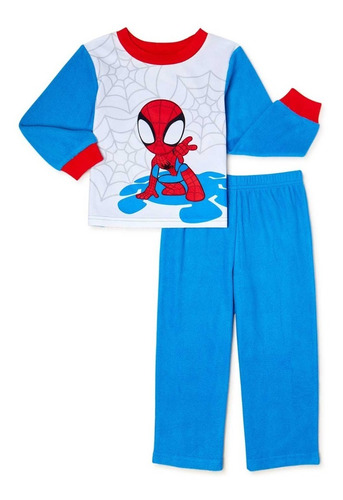 Imagen 1 de 3 de Pijama Térmica Spiderman Original Niño 4t (3-5 Años) America