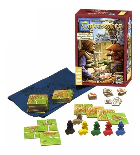 Imagen 2 de 4 de Juego De Mesa Carcassonne Constructores Y.. Devir Muy Lejano