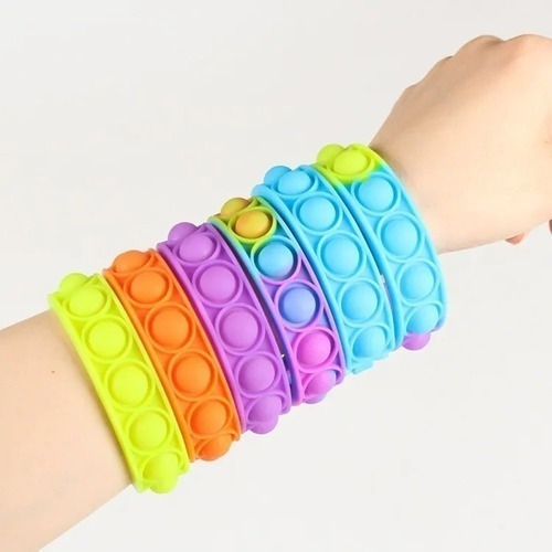 Pop It Pulsera Multicolor Fidget Toy Juego Anti Estrés