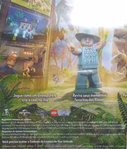 Jogo do lego do dinossauro