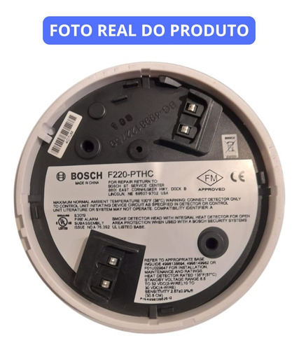 Sensor Fumaca F220 Pthc - Bosch (Usado)