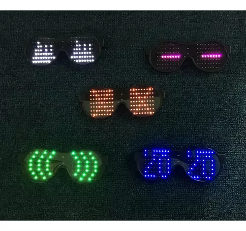 Gafas con Luces Led - Gafas Divertidas con Luces Rojas