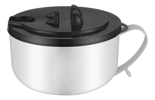 Tazón De Ramen De Acero Inoxidable Con Tapa, Taza De Fideos