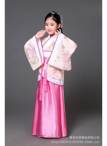 Vestido Tradicional Chino Antiguo Hanfu Para Niñas