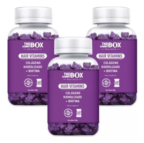The Gummy Box Hair Vitamina Colageno Hidrolizado + Biotina