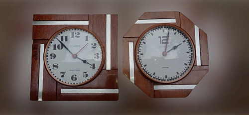 Relojes De Pared Suizos Marca Scholer Originales De Madera. 