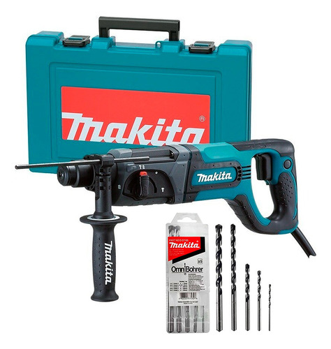 Taladro Rotomartillo Makita Sds Plus Hr2475 + Set De Brocas