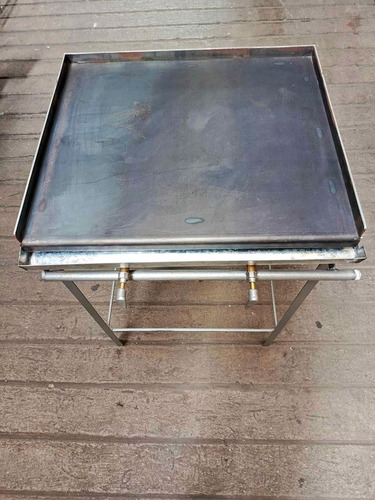 Plancha Industrial De Pedestal Reforzada De 60x50 A Gas