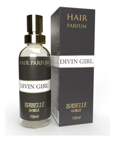 Perfume De Cabelo Divin Girl 15ml Fragrância Floral E Moderna Isabelle La Belle