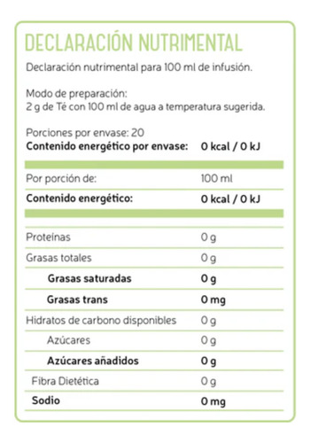 Tisana Te Verde Eurote Sabor Sencha Limón 100g