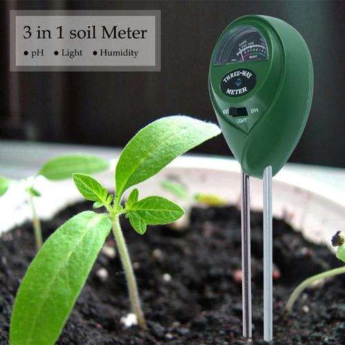 Medidor De Humedad Para Plantas 3 En 1, Medidor De Luz Y Ph,