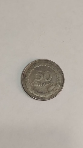 Moneda 50 Centavos Colombia - Libertador Simon Bolivar 