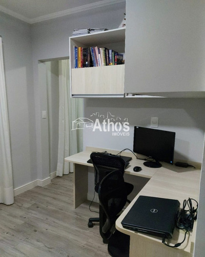 Sobrado Em Condomínio Com 3 Dormitórios(1 Suíte), Wc. Social, Sala 2 Ambientes, Cozinha Planejada, A.s. Planejada, Área Gourmet Com Churrasqueira, 2 Vagas De Garagem. Móveis Planej - Sb00637 - 692853