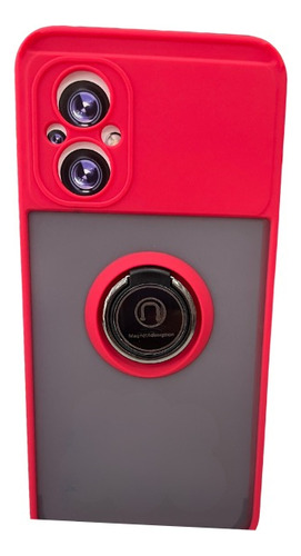 Funda Para Poco M5 Uso Rudo Anticaidas Con Anillo Rojo M5