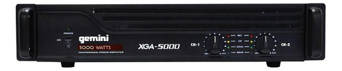 Amplificador Gemini Xga5000 W de pico y 1100 W Rms de doble voltaje