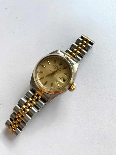 Rolex Dama 6917 Combinado 18 K Año 1979 Con Caja Y Papeles (Usado)