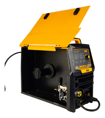 Solda Multiprocesso Mig Alumínio Pulse Evaflex Mig-250 Evald Cor Amarelo 220v