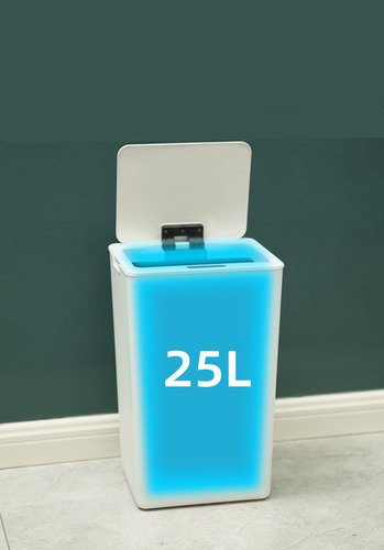 Papelera De Sensor Automático 25l, Ideal Para Hogar