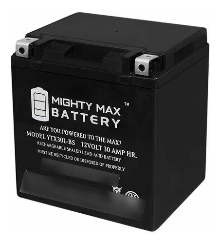 Mighty Max Bateria Ytx30l-bs 12v Bater Ia 30ah Para