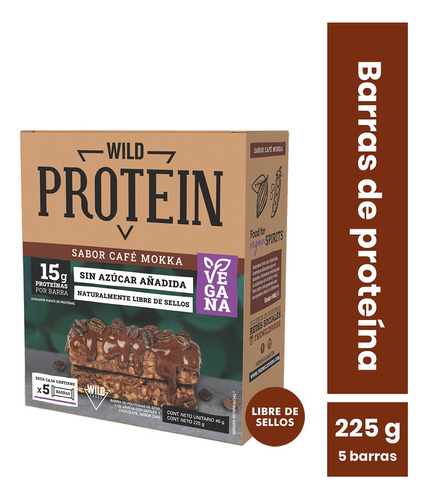 Wild Protein Vegana Pack 5 Un Mokka