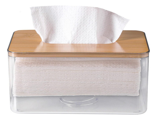 M Soporte De Caja De Pañuelos Acrílico, Rectángulo, Soporte
