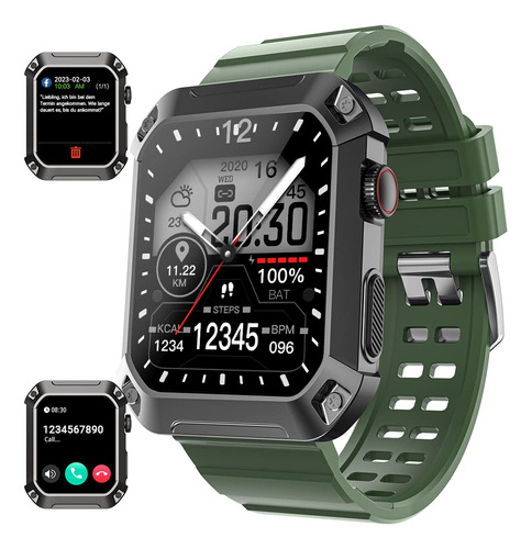 Rogbid Military Smart Watches For Men Bluetooth Call (dial/.