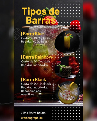 Barras Móviles Barras De Tragos Eventos Cockteleria