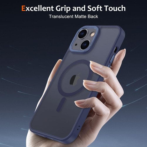Anuck Para iPhone 13 Case Magnetic Telephip Magnetic Con Tpu
