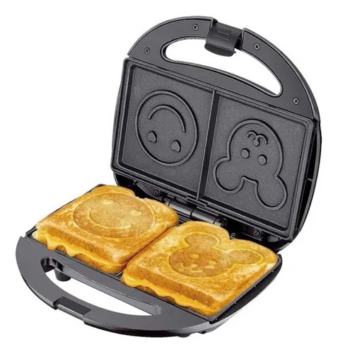 waflera electrica doble sandwichera antideslizantes para el desayuno 3 en 1  2023