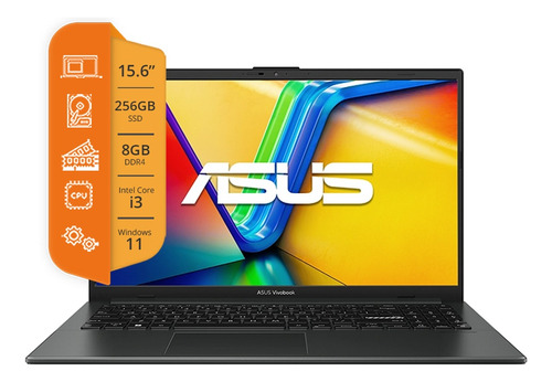 Notebook Asus Vivobook Go 15 Core I3 8gb 256gb 15.6 Fhd Nnet