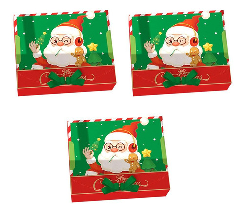 Embalaje De Regalo De Papá Noel, Caja De Caramelos, Feliz Na
