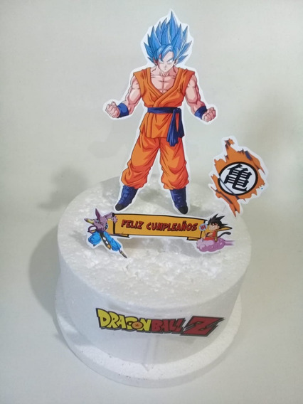 Cake Topper Adorno Para Torta Dragon Ball Z Goku | MercadoLibre