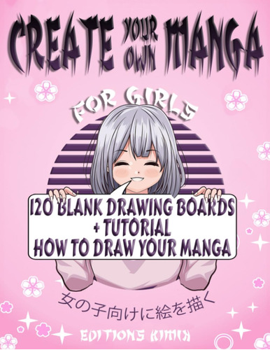 Libro: Create Your Own Manga For Girls: Blank Comic Book To 