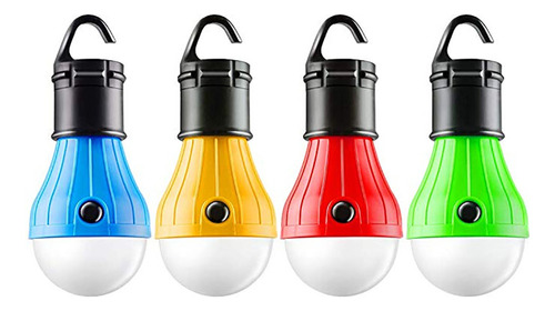 Bombilla Led Colgante Portátil Para Tiendas De Campaña, 4 Un