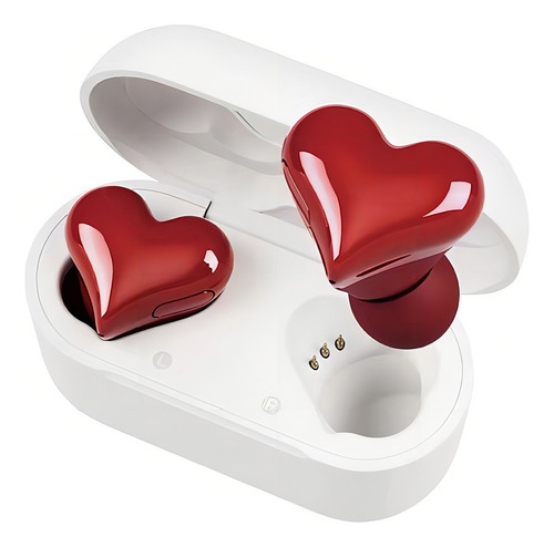 Auriculares Bluetooth TWS Heartbuds In-Ear Corazón Rojo