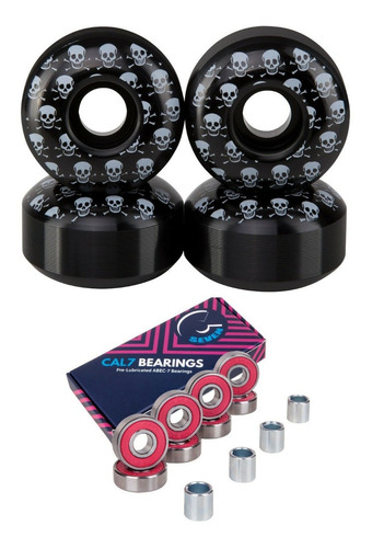 Set 4 Llantas Para/patineta Set 52mm 99a Msi Envio Gratis