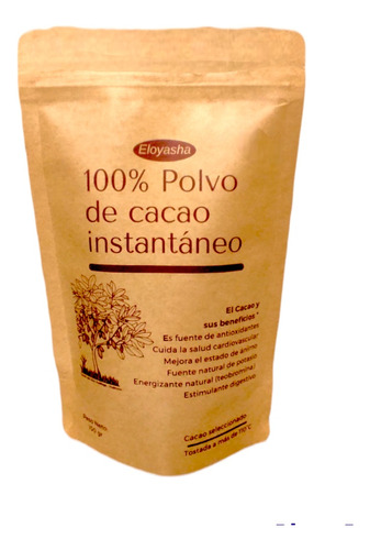 Cacao En Polvo Instantánea, Eloyasha, 250 Gr, 1 Kg, 25 Kg